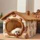 CLCEY kennel is warm in winter, removable and washable house, villa cat kennel, small dog Teddy kennel, universal pet supplies for all seasons, hope rainbow [with electric blanket] small size - suitable for 7Jin [Jin equals 0.5kg] indoor cats and dogs (fur children like large