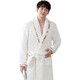 Yalu 25th Autumn and Winter New Men's Nightgown Coral Velvet Home Clothes Warm Flannel Large Size Bathrobe Large Size Home Clothes NSCJF-Light Gray Bathrobe Men's Y809 One Size