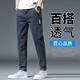 Pantalones para hombres sueltos para hombres de Woodpecker Jeans Pantalones de primavera y verano 2025 NUEVA Marca de moda Pantalones heterosexuales Pantalones combinados Menora 866 Azul Gris 31