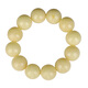 Ouchini Natural Collection White Wax Bracelet Orphan Beeswax Full of Honey Large Round Beads Amber White Nectar Bracelet Baltic Russian Material Natural Orphan One Product One Certificate One Shot Approximately 54.98g Approximately 20mm