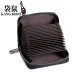 Kangaroo (KANGAROO) exquisite organ card bag for men and women's top layer cowhide anti-theft brush large capacity card cover small card clip coupon wallet rose red 12 cards + 2 multi-functional positions