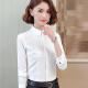 First application for 2020 summer slim long-sleeved shirt white women's professional formal shirt commuting bottoming shirt SWCC191123 long-sleeved shirt XL