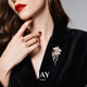 Jay flower brooch, high-end female corsage, suit accessories, birthday gift for mother, mother-in-law, elders