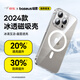 Beisi [Really not yellowing 丨Ice-transparent style] Applicable to iPhone15promax mobile phone case Apple 15promax protective case magnetic case ultra-thin wireless charging anti-fall full package