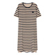 Camisón integrado de Kangduomi con almohadilla para el pecho para mujeres Summer algodón puro mangas delgadas de mangas cortas 2025 Nuevo rayas de algodón puro Estilo de longitud media 160/m Peso recomendado 80-100 Jin [Jin equivale a 0,5 kg] Almohadilla de un solo tamaño 14102