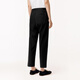 Weniger einfache sich verjüngte Neun-Punkte-Anzughose für Frauen langer Lint Baumwoll am Arbeitsplatz mit gerader Casualhose 2o4e14420 001 Black M