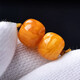 Goldsmith Lee natural old beeswax single beads loose beads old type barrel beads single old flower honey demon flower accessories beads European return antique 8*6.5 old beeswax single beads