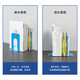 Deli Stationery Book Stand Book Blindrical Iron Bookshelf Clip -Relais Einbringbare einfache kreative Buchseparator Tabelle 9272 Blau (175 mm Höhe)/2 Stück Pack