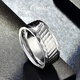 GsunG platinum ring men's new laser multi-faceted ring elegant and shiny platinum ring men's and women's wide-faced ring. Priced by gram. Contact customer service before bidding for gold price.