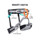 Decathlon (DECATHLON) children's rock climbing safety belt full body and half body climbing equipment mountaineering safety rope wear-resistant belt CE certification dark gray with light gray 6-12 years old
