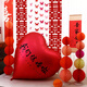 
The wedding room is decorated with a large love balloon living room decoration wedding supplies collection engagement scene photography props [Meihong] We are getting married 2 + air cylinders