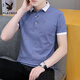 Playboy Summer Polo Shirt masculin à manches courtes à manches courtes T-shirt T-shirt T-shirt Brand Tops Men's Tops Business 679 Black M (approprié: 100-120Jin [Jin est égal à 0,5 kg]))