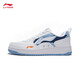 Li Ning (LI-NING) Haichuan丨Men's Shoes Cloud Technology Shoes Shoes Absorbing and Resilience Lightweight High-Elevation Climax Classic Casual Shoes Small White Shoes Standard White/New Aurora Blue-2 42