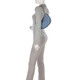 Die neue Crescent Bag Luna 27-Serie des Trainers, klassische Presbyopia Leder-Unterarmtasche, One-Shoulder-Handtasche, Freundin, Denim Blue CR679 B4in