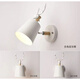 Yilin Nordic simple desk wall lamp bedroom bedside lamp living room corridor wall lamp macaron personalized creative deer head lamp white three-color light