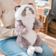Sunlemonoriginal Japón la nueva rodilla de gato suave de japón Sleepy Sleepy Plush Toys for Girls Birthday Gifts Tuxedo Sleepy Cat P-1283 Altura 47cm*Ancho 22cm