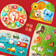HAPE Building Block Uhr Puzzle-Board Kleine Grabber-Kinder Jungen und Mädchen Babys Frühschulbildung Digitale kognitive Toys E1614-Sekunde-Sekunden-Farm, die dreidimensionales Puzzle klingt