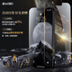 EAGLLO is suitable for Huawei matex5 mobile phone case, folding screen, genuine leather magnetic flip cover, ultra-thin double-sided all-inclusive anti-fall matex3 protective cover, collector's edition smart window, high-end business new MateX5/X3 universal [dark black] ultra-thin non-sensory leather