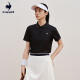 乐卡克（Le coq sportif）乐卡克法国公鸡夏季女士短袖POLO L242WECA1105 炫黑色-2 L