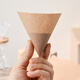 Coffee filter paper log portable drip-type hand-brewed coffee powder filter V-shaped filter cup filter paper 100 sheets WL v large log filter paper 100 sheets 100 sheets