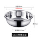 GOLDEN KEY stainless steel large bucket basin 50cm extra large thickened vegetable basin laundry bath basin multi-purpose cooking basin GK-500DP