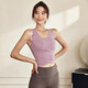 LULU CENTURY sports vest with chest pad for women, shockproof running, Pilates training, fitness clothing, slim slimming, yoga sleeveless, purple L