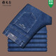 CEO Yageor Herren Spring- und Sommerjeans-Männer dünne Baumwollhosen losen gerade mittelhohe Taille Tiefgrößen Trend 3892 Zhonglan 29 [Taillenumfang 2 Fuß 2]