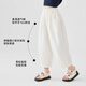 
Ikano I.KARNOW Girls Cropped Pants Summer White Pants 2025 New Children's Pants Summer Thin Girls Mosquito-Repellent Wide Leg Pants Cool Two-Pack [15263m White +15251 Purple] 110