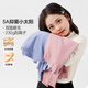 Zuoxi Girls Bottoming Shirt Half Turtle Collar Long Sleeve T-shirt Children's Top 2025 New Girl Thermal Clothing Milk White 140