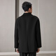 HAILAN HOME (HLA) Coat Men's Light Business Classic Series Pure Wool Warm Veste Winter Black 02 2xl 185 / 100A Recommandé 165 ~ 180jin [Jin est égal à 0,5 kg]