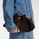 Jimmy Choo [chinesisches Valentinstagsgeschenk] Bon Bon S Wildleder Bucket Bag P00992370 Brown Unified Code