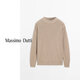 
Massimo Dutti discount upgrade 2025 men's casual simple style turtleneck sweater pullover knit sweater 00927390 Taupe M (2)