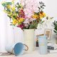 Rümke flower bucket large portable retro iron blue flower pot dry flower vase large bucket dry flower flower arrangement tube height 40cm6699