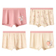 Catman 10A Antibacterial + Mulberry Silk Inseam Children's Underwear Girls Summer Thin Cotton Boxer Briefs Girls Shorts