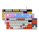 Logitech K835 wired gaming mechanical keyboard blue and red axes e-sports office laptop desktop eating cf LOL Logitech K835-[blue and white keycap] TTC-blue axis-[typing office selection] No 84 keys standard