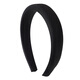 Sen's satin sponge hairband for women 2025 new high-ceiling face-showing small black hairpin headband light luxury hair hole black