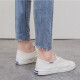Huili canvas shoes simple and versatile white shoes men's outdoor breathable thin casual shoes WXY-A446T white 42