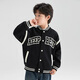 
Zuoxi boys baseball uniform jacket children's college style spring and autumn style 2025 new boys spring clothing trend black 150
