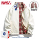 NASA RHUDE autumn jacket men's couple wear casual jacket men's autumn and winter baseball uniform trendy men's spring and autumn clothes men's khaki (reversible) M (115-135Jin Jin equals 0.5 kg)