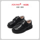 Aokang children's shoes boys leather shoes black soft bottom performance shoes spring and autumn new children's British style leather performance