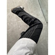 Fumile American Retro Striped Casual Hosen Herren Frühling und Herbst Lose Slim Dicked Work Hosen gerade Sporthosen schwarz xl