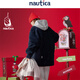 nautica white sail【联名限量】白帆×爆尼膏 日系无性别三合一厚外套棉服BGJW4401 浅灰白01G M