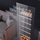 BAIKAILUN red wine cabinet constant temperature wine cabinet embedded dual temperature frost-free wine preservation cabinet home living room display tea beverage liquor wine refrigerator single temperature zone丨full version丨100 bottles LOW-E anti-fog door