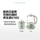 Buydeem health pot for home use can be reserved. Fully automatic bird's nest stewing pot. All-round steaming and stewing. Multi-function tea maker. Insulated all-glass constant-temperature boiling flower teapot. Holiday gift. Light fir green - single pot. K165 standard (including stew pot) 1.5L.