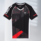 
2025 new spring badminton uniform men and women short-sleeved competition suit quick-drying breathable sports competition training suit 7028 white men's top L