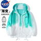 NASA MARVEL Sonnenschutzkleidung Herren leichte Jacke Sommer Sonnenschutzkleidung atmungsaktiv schnell trocknend Ice-Sense Skin Kleidung Grau L