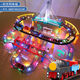 Qiyou Toys Tray para el tren para niños Toyos Ferrocarriles de alta velocidad Railway de alta velocidad Harmonía Electric Educational Boys Boys Birthday Time Town Town Bridge Transportation + [Gift Street Light Gift Storage Versión de carga + 1 tren + 2 autos + 1 automóvil