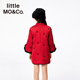 Little MO&Co. New Year's dress children's clothing 25 spring new style girls new Chinese style cheongsam skirt quilted dress big red 140 140/68