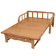 
Foldable sofa bed dual-purpose double single living room multi-function small apartment for household 1.5 meters imitation solid wood bamboo, width 80x long 200 height 32 (dual-purpose extended)