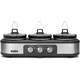 
BELLA 3 x 1.5 quart triple slow cooker pot Ceramic pot Three stops individual temperature control Simple operation Easy to clean Small portions of meals Baby supplementary food BLA13582